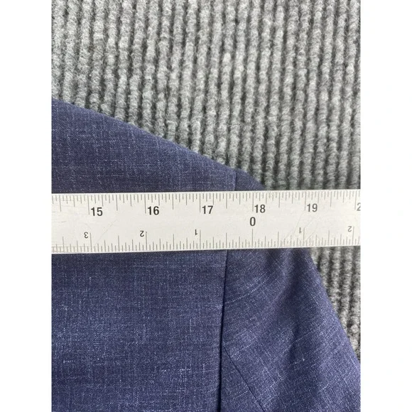 Banana Republic Sport Coat 40 R Bue Wool Silk Linen Summer Vitali Barberis Italy